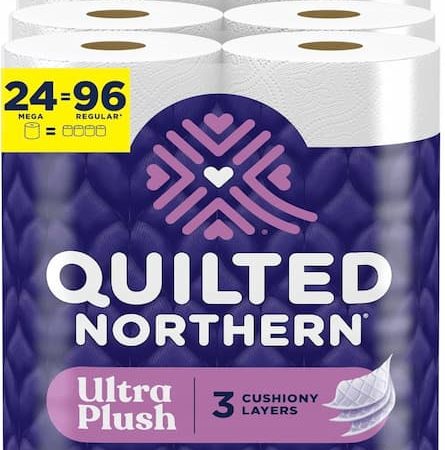 Quilted Northern Ultra Plush Toilet Paper, 24 Mega Rolls only $17.94 shipped!